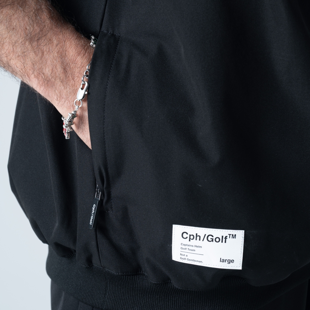 キャプテンズヘルム ゴルフ ライト ウェイト ショートスリーブ ジップ プルオーバー