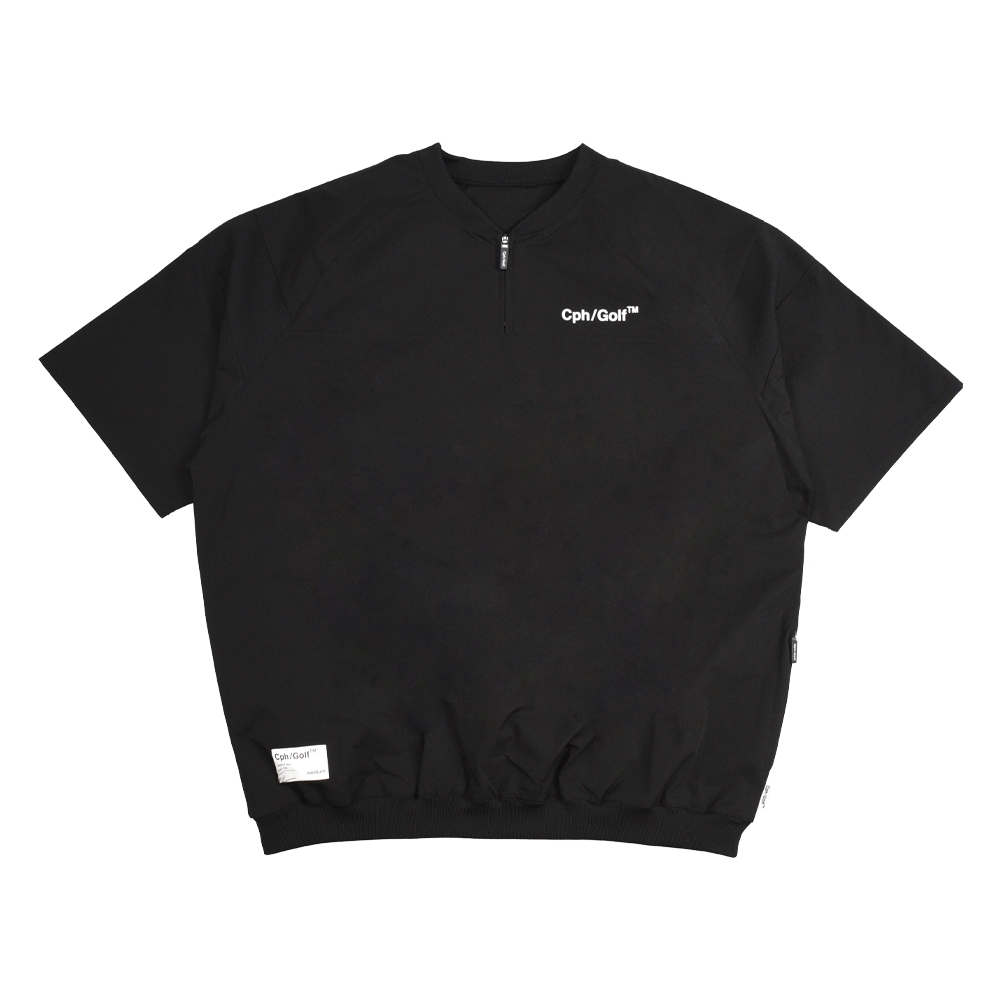 キャプテンズヘルム ゴルフ ライト ウェイト ショートスリーブ ジップ プルオーバー