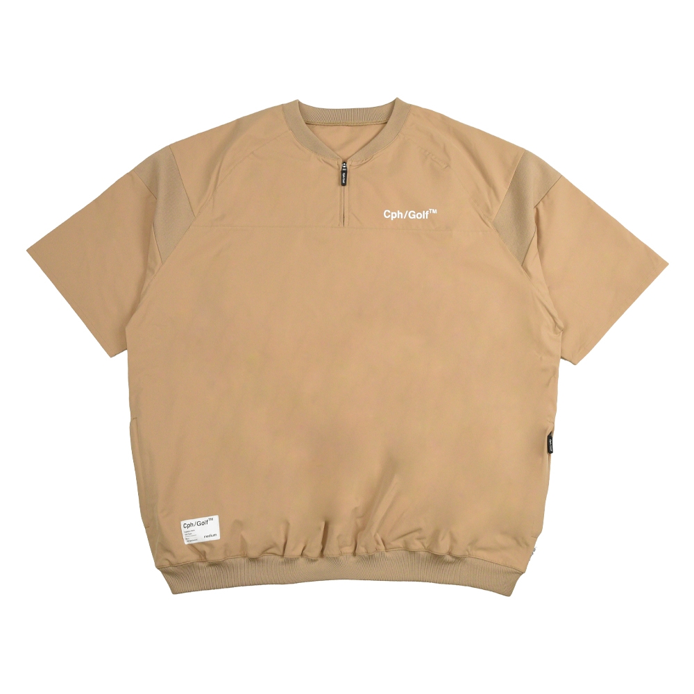 キャプテンズヘルム ゴルフ ライト ウェイト ショートスリーブ ジップ プルオーバー