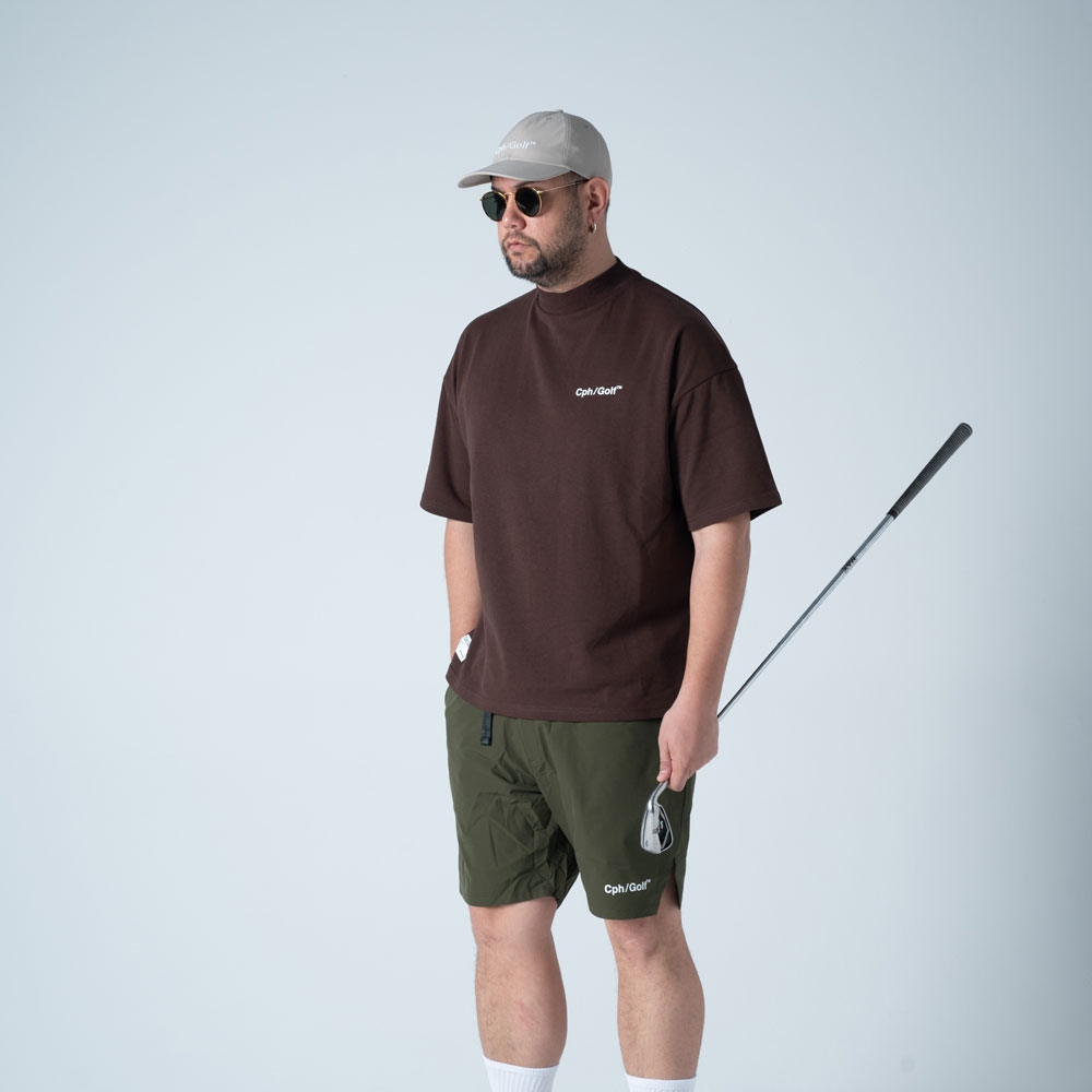 キャプテンズヘルム ゴルフ ジェントルマン ハーフ モック ネック ティー