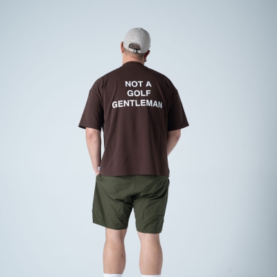 キャプテンズヘルム ゴルフ ジェントルマン ハーフ モック ネック ティー