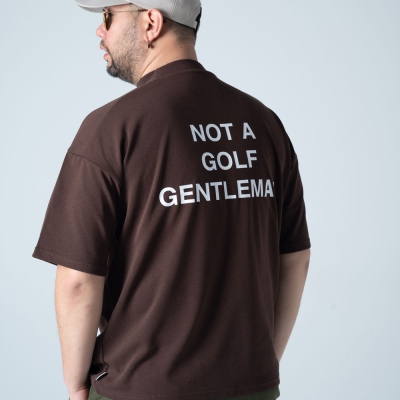 キャプテンズヘルム ゴルフ ジェントルマン ハーフ モック ネック ティー