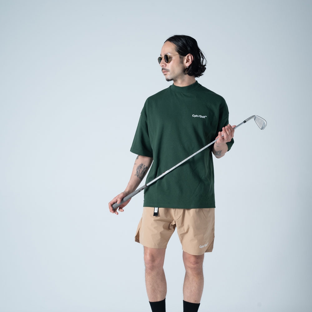 キャプテンズヘルム ゴルフ ジェントルマン ハーフ モック ネック ティー