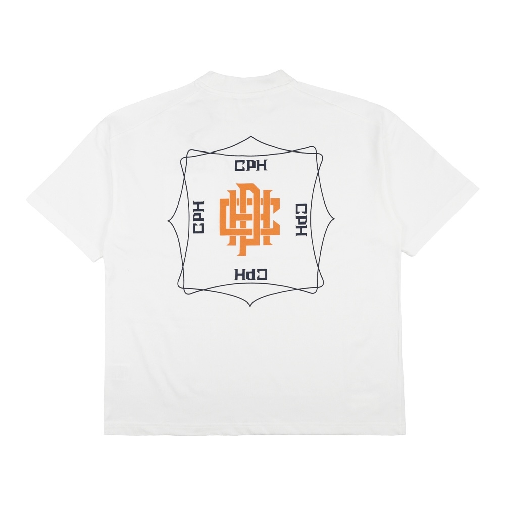 キャプテンズヘルム ゴルフ オーバーラップ ロゴ ショートスリーブ　モック