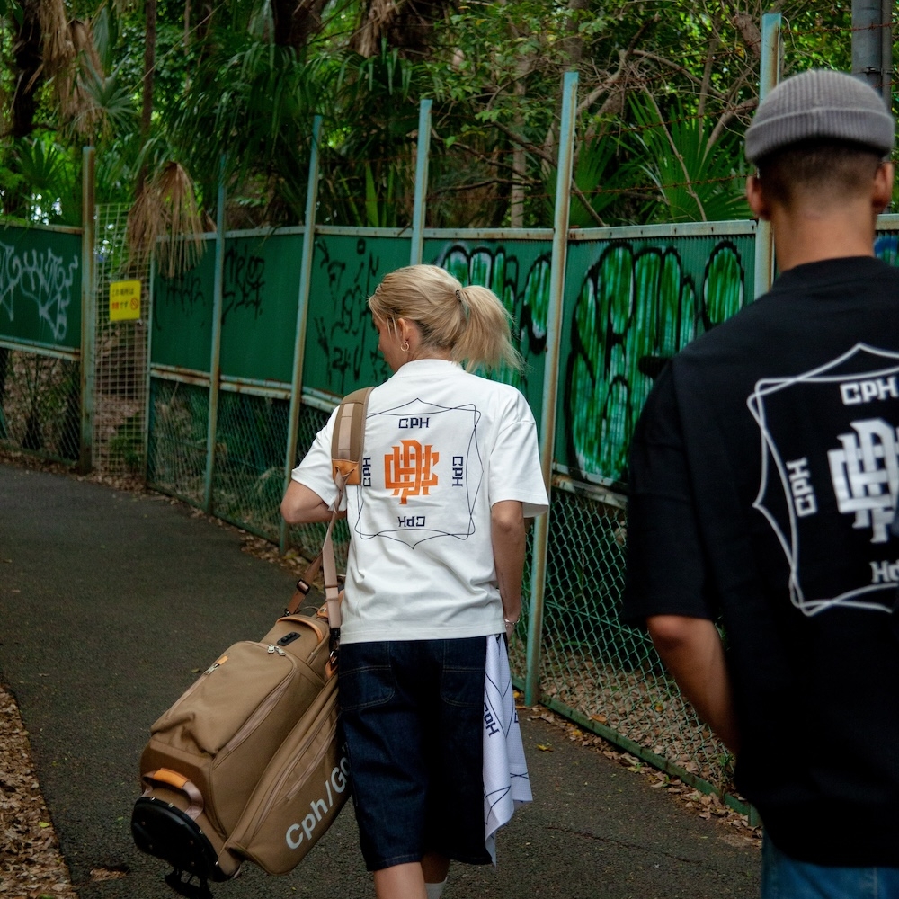 キャプテンズヘルム ゴルフ オーバーラップ ロゴ ショートスリーブ　モック