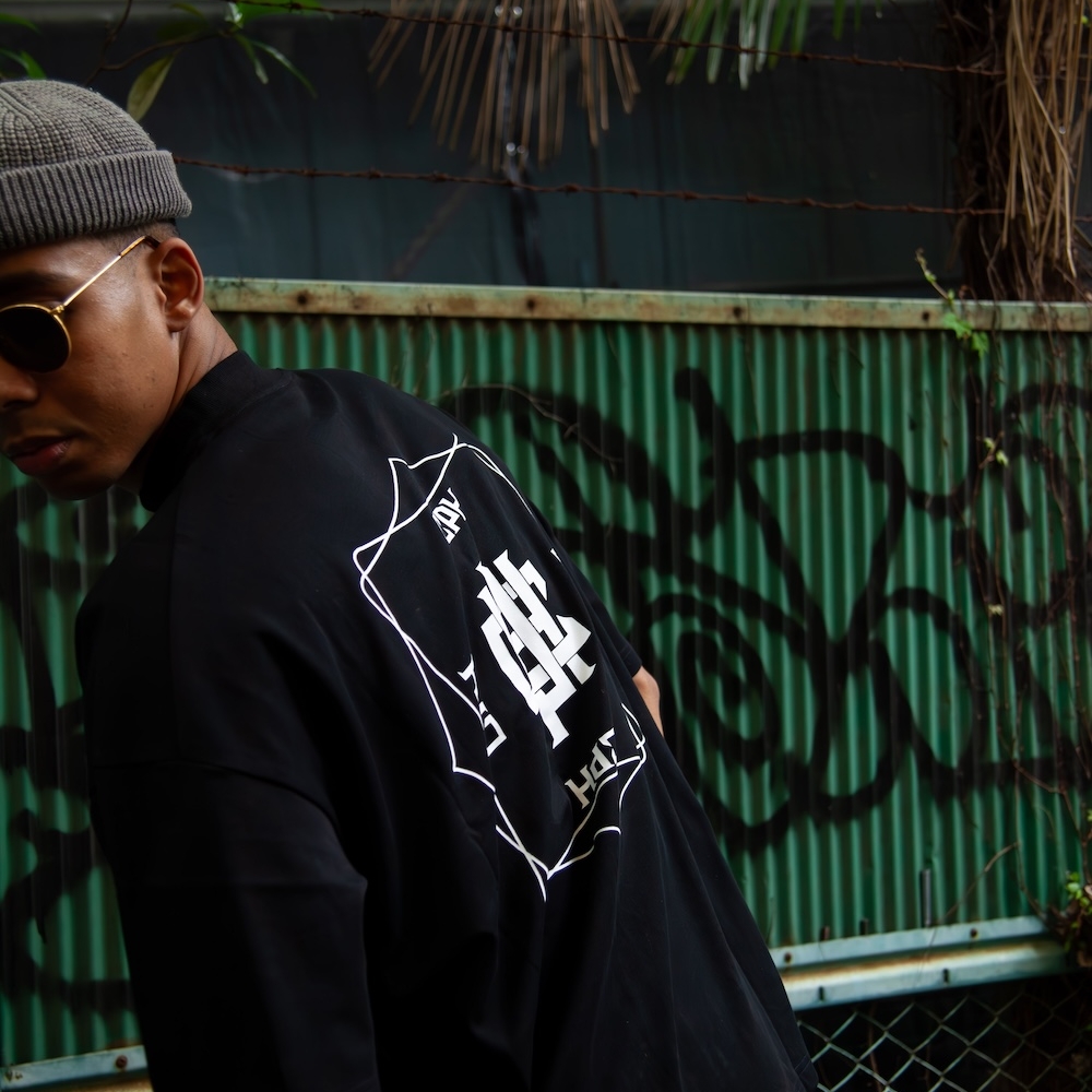 キャプテンズヘルム ゴルフ オーバーラップ ロゴ ショートスリーブ　モック