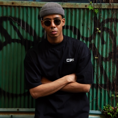 キャプテンズヘルム ゴルフ オーバーラップ ロゴ ショートスリーブ　モック