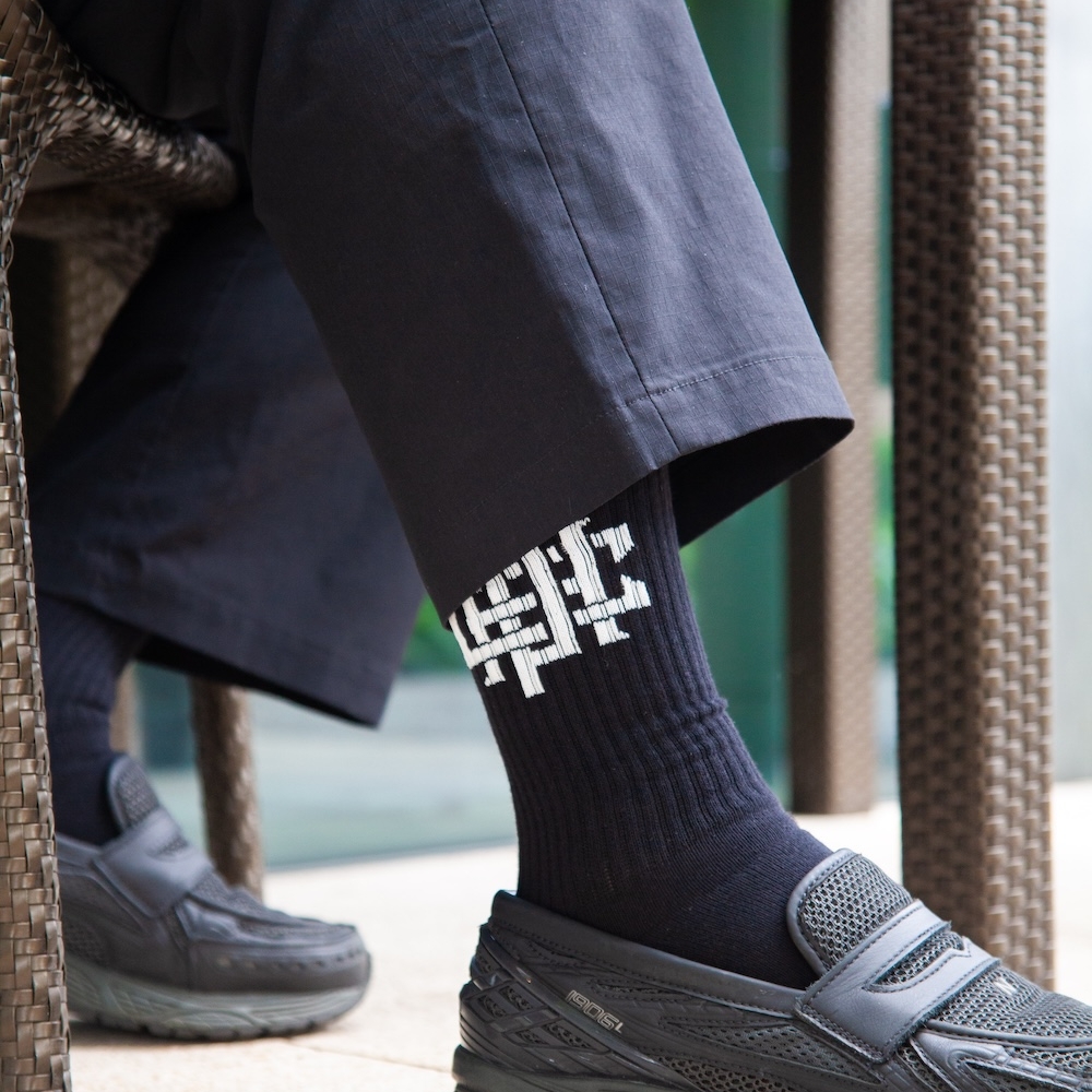 キャプテンズヘルム ゴルフ オーバーラップ ロゴ 2p ソックス