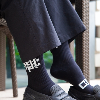 キャプテンズヘルム ゴルフ オーバーラップ ロゴ 2p ソックス