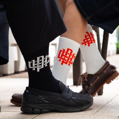 キャプテンズヘルム ゴルフ オーバーラップ ロゴ 2p ソックス