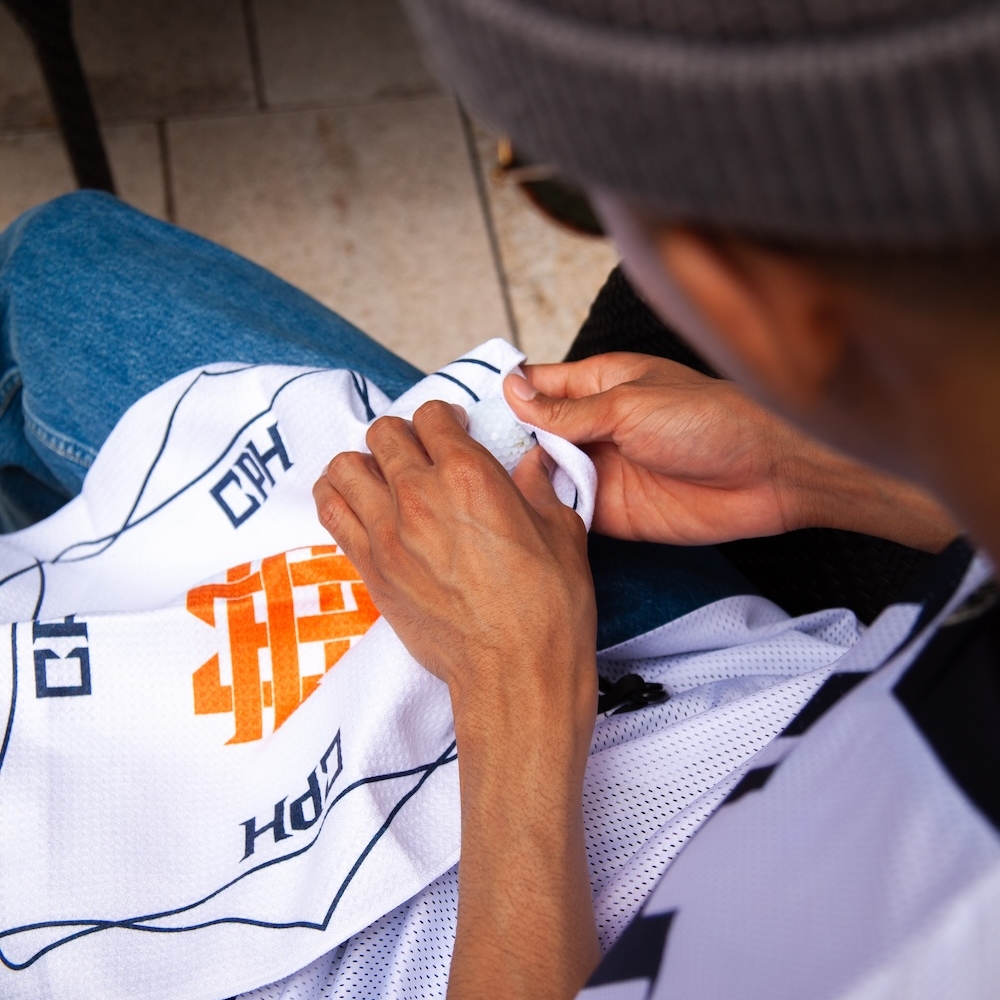 キャプテンズヘルム ゴルフ オーバーラップ ロゴ  ゴルフ タオル