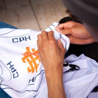 キャプテンズヘルム ゴルフ オーバーラップ ロゴ  ゴルフ タオル