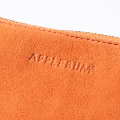 アップルバム ポーチ　レザー