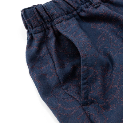 キャリー ローズ パターン ジャガード リラックス パンツ