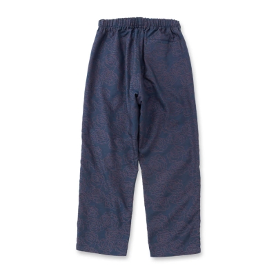 キャリー ローズ パターン ジャガード リラックス パンツ