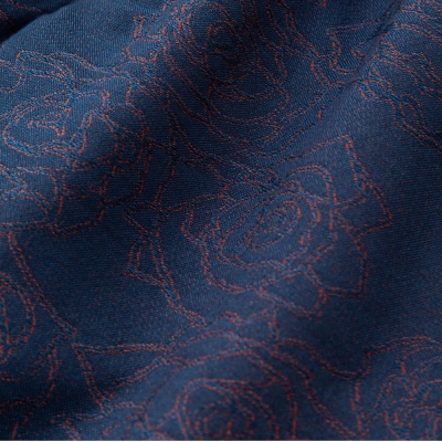 キャリー ローズ パターン ジャガード リラックス パンツ