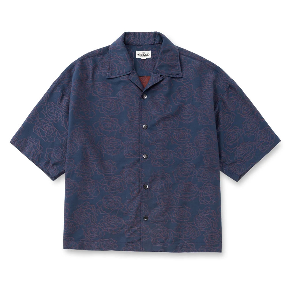 キャリー 5 レングス ローズ パターン ジャガード シャツ