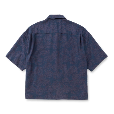 キャリー 5 レングス ローズ パターン ジャガード シャツ