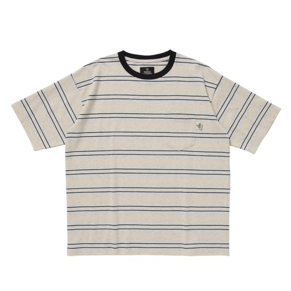 マジックナンバー マルチ ボーダー ショートスリーブ ティー　シャツ