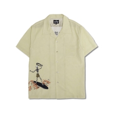 ドレス ヒッピー スカル サーファー バック パネル ショートスリーブ シャツ