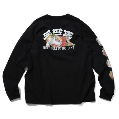 エルエフワイティー × スリータイズタトゥー ホリマツ ロングスリーブ ティー