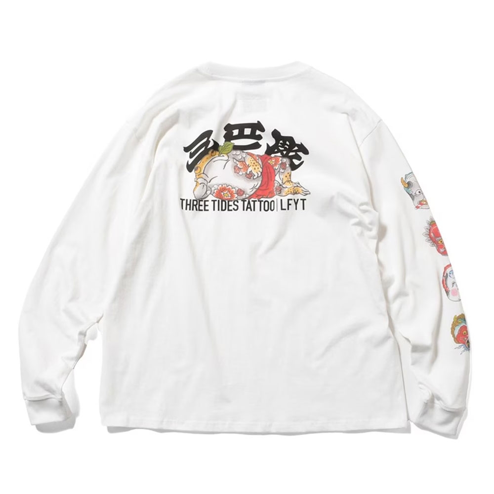 エルエフワイティー × スリータイズタトゥー ホリマツ ロングスリーブ ティー