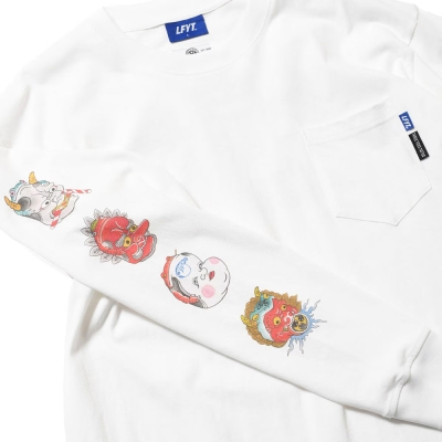 エルエフワイティー × スリータイズタトゥー ホリマツ ロングスリーブ ティー