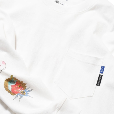 エルエフワイティー × スリータイズタトゥー ホリマツ ロングスリーブ ティー