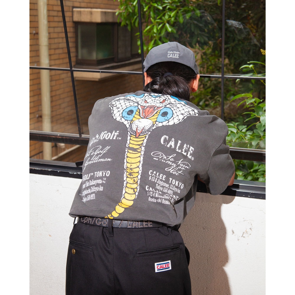 キャリー x キャプテンズヘルム ゴルフ スタッズ　レザー ベルト