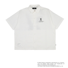 プレイボーイ x キャプテンズヘルム ゴルフバニー ロゴ リップ ストップ シャツ