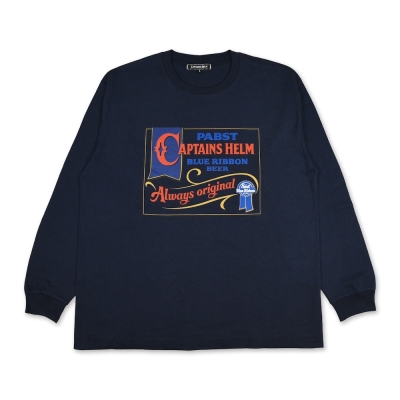 パブストブルーリボン × キャプテンズヘルム オールド サインボード ロングスリーブ