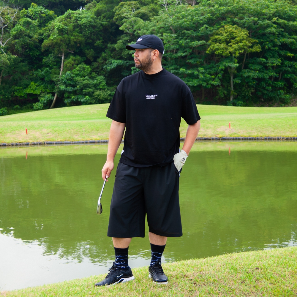 キャプテンズヘルム ゴルフ アマチュア ハーフ モックネック ティー
