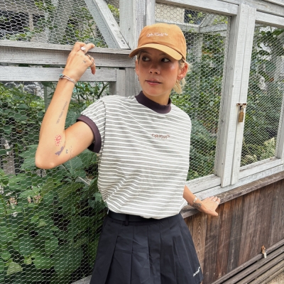 キャプテンズヘルム ゴルフ [ウーマン] クラシック ロゴ モック ネック ハーフ スリーブ ティー