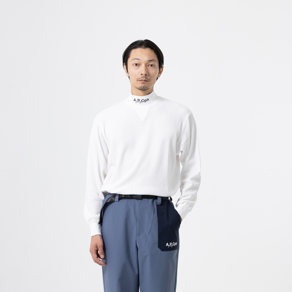 Cph/Golf™サーマル モックネック ロングスリーブT【ブラック】【L】 キャプテンズヘルム ゴルフ アーペーセー サーマル ロングスリーブ