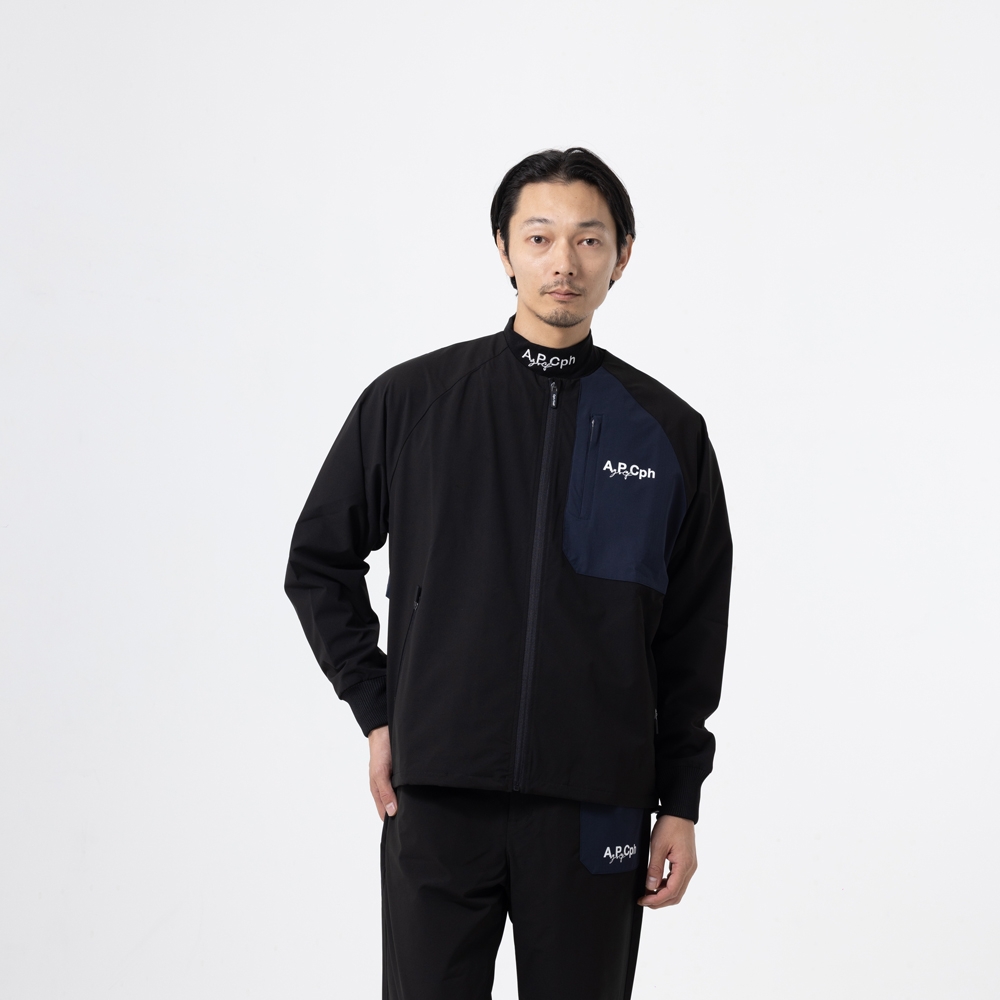 キャプテンズヘルム ゴルフ アーペーセー ジッパー ノーカラー ジャケット