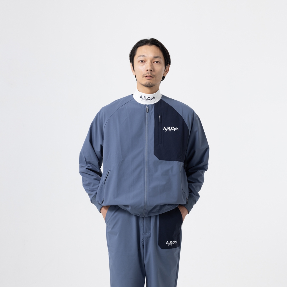 キャプテンズヘルム ゴルフ アーペーセー ジッパー ノーカラー