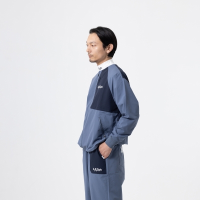 キャプテンズヘルム ゴルフ アーペーセー ジッパー ノーカラー ジャケット