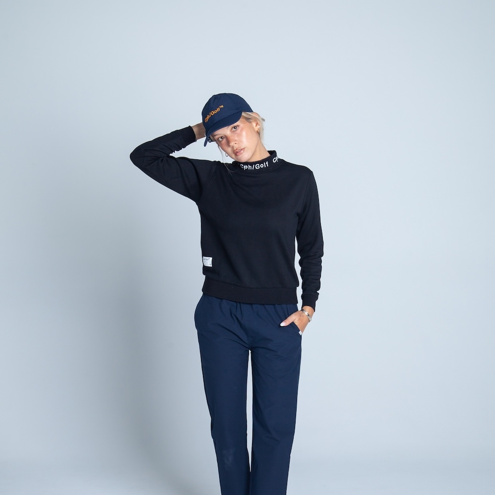 Womens】キャプテンズヘルム ゴルフ ジャガード モック ネック ロング