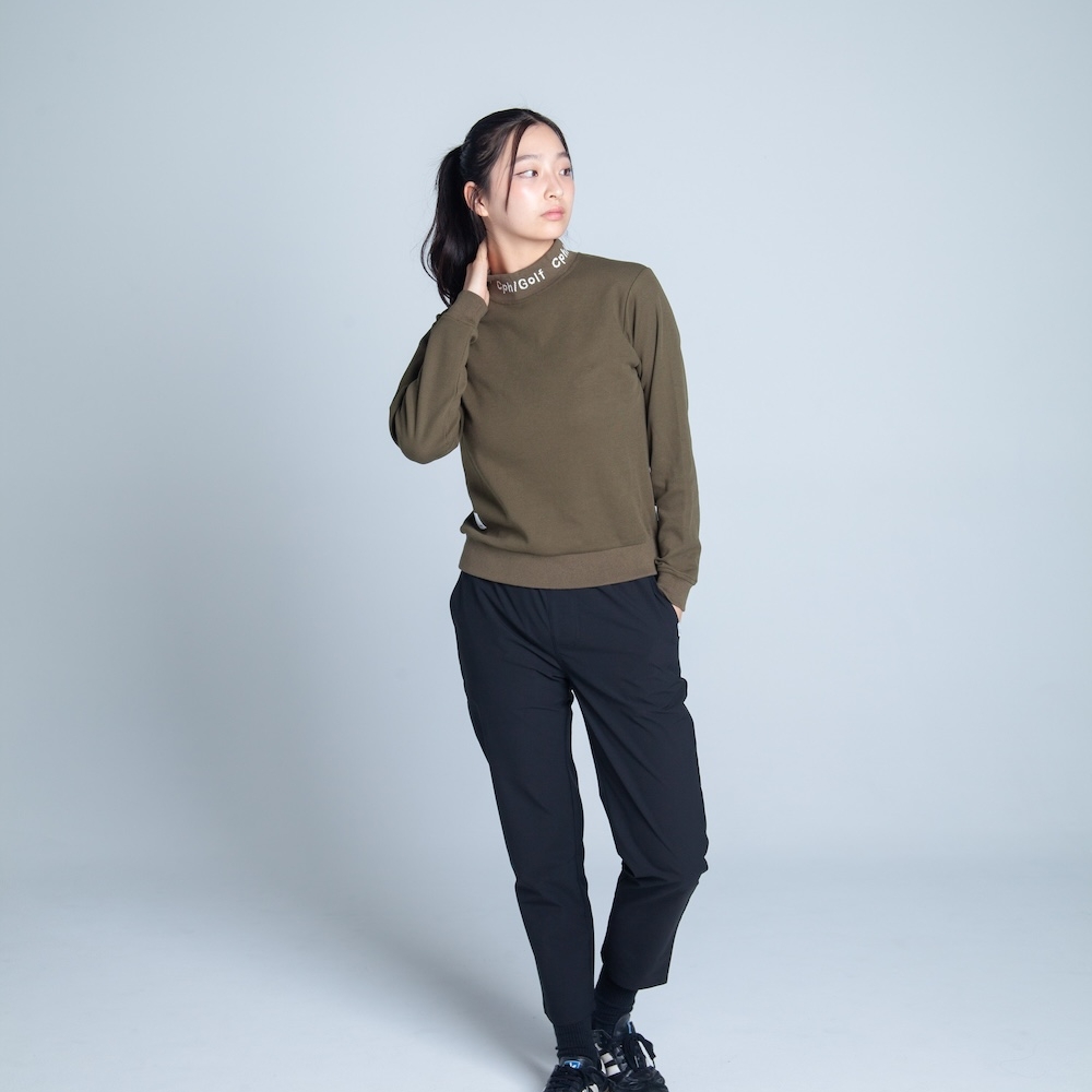 Womens】キャプテンズヘルム ゴルフ ジャガード モック ネック ロング