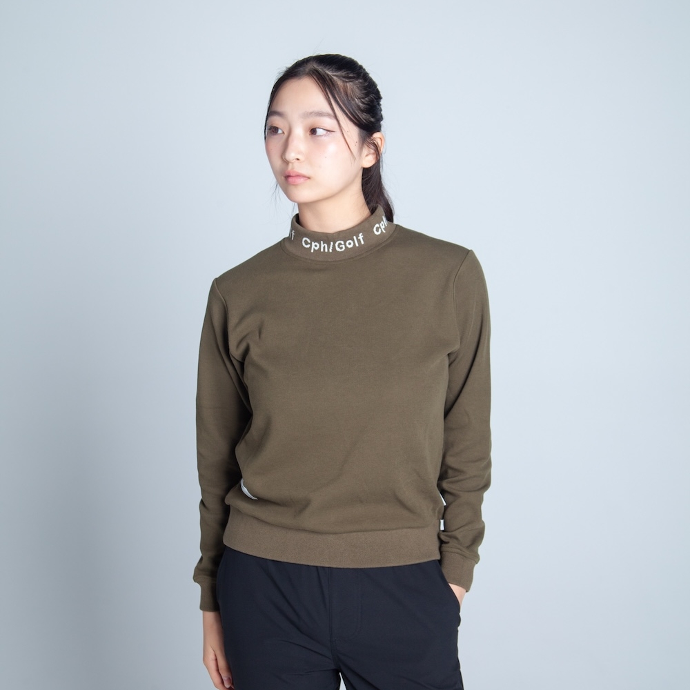 Womens】キャプテンズヘルム ゴルフ ジャガード モック ネック ロング