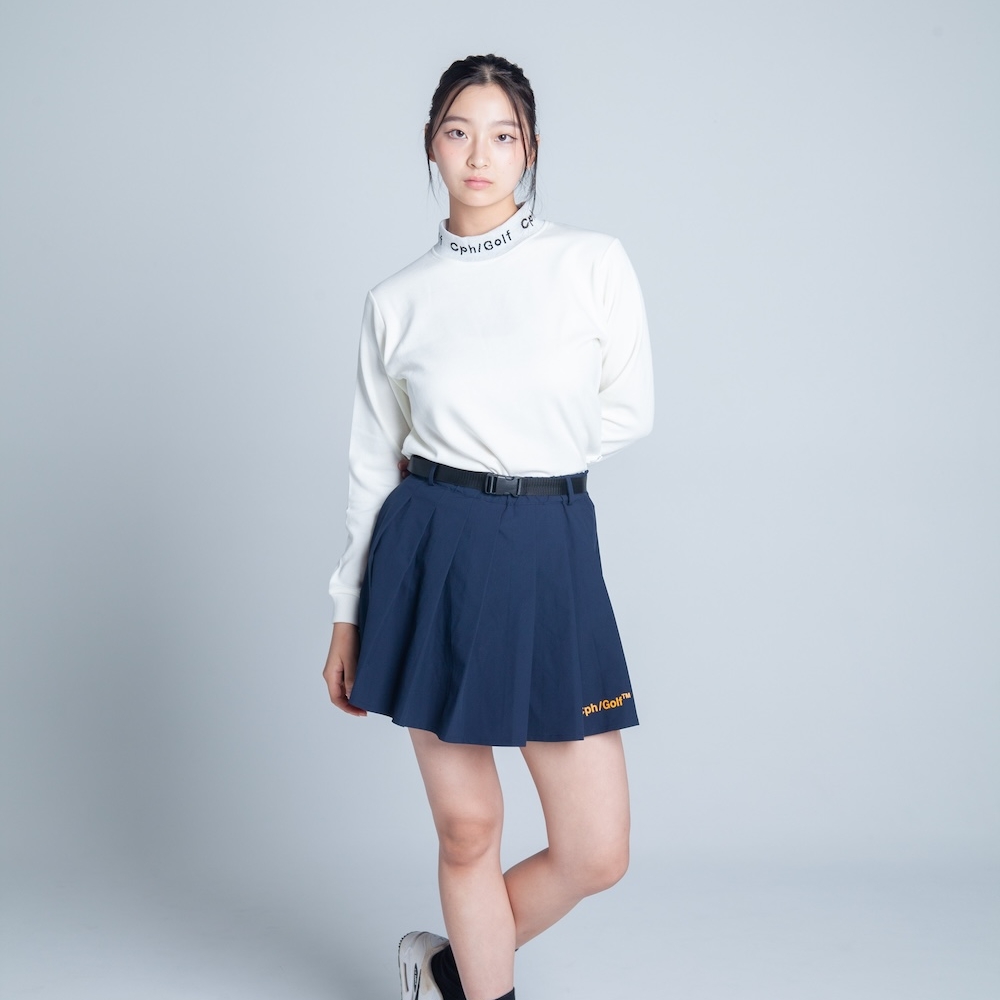 Womens】キャプテンズヘルム ゴルフ ジャガード モック ネック ロング