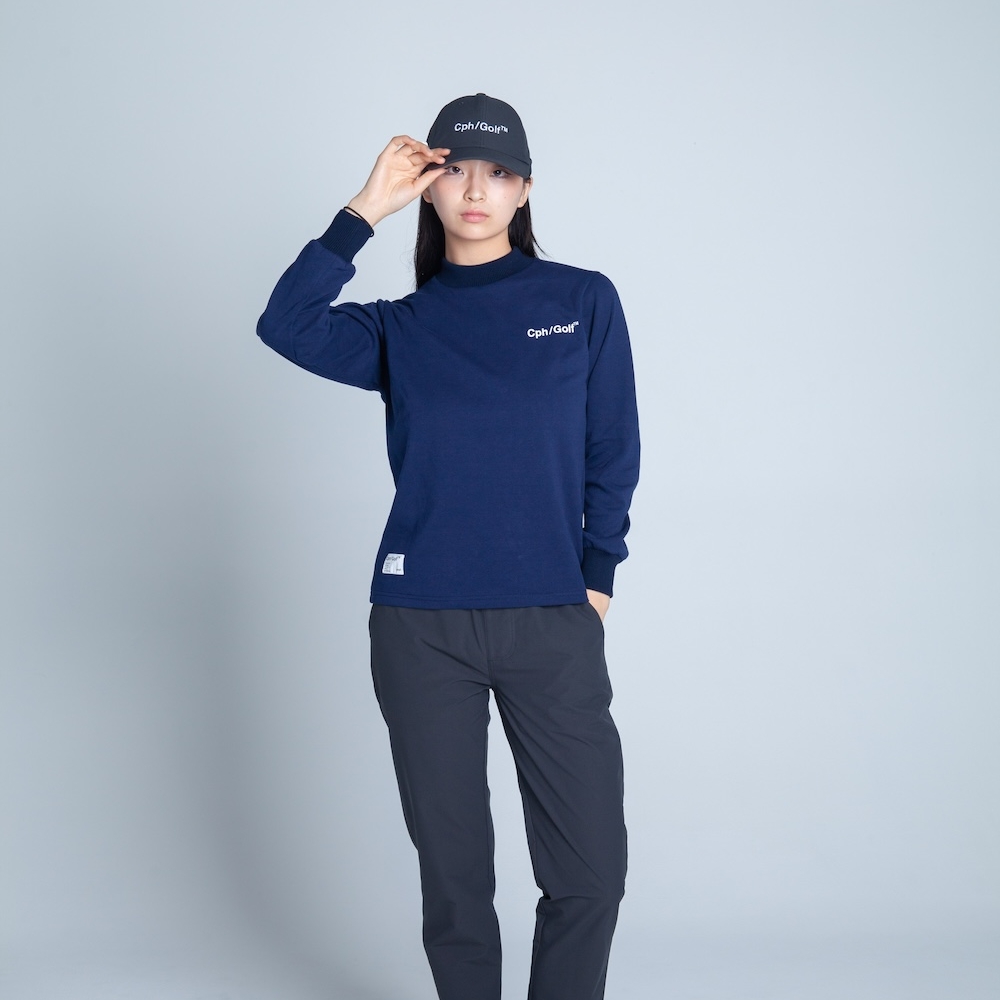 【Womens】キャプテンズヘルム ゴルフ マドモアゼル ハーフ モック ネック ロングスリーブ