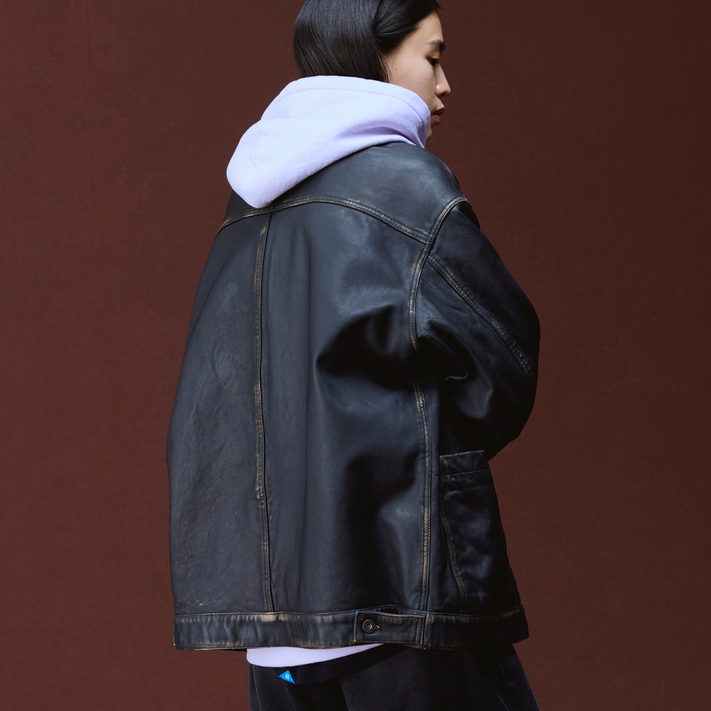 リベレイダース ウォッシュド レザー ジャケット