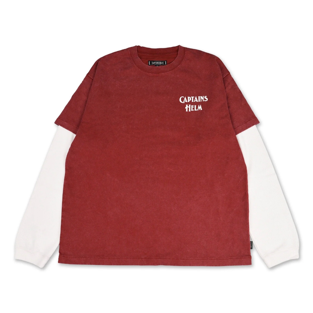 キャプテンズヘルム 2イン1 ロゴ ロングスリーブ ティー